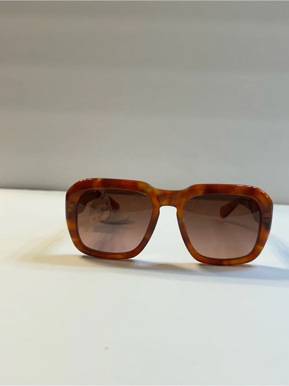 NWT Chloe Round Acetate Sunglasses in Smokey Havana